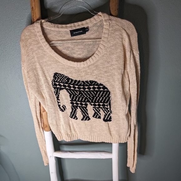 MinkPink Pride of Place elephant sweater - Picture 2 of 6